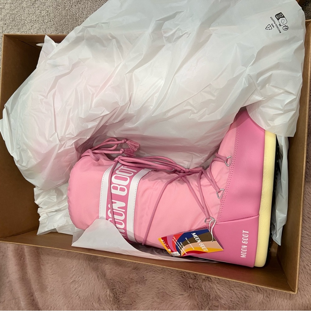 Moon Boot Pink Winter Footwear